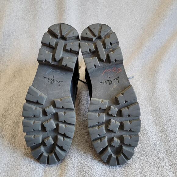 SAM EDELMAN GARRET Shoes Boots Womens 8 Combat Leather Lace Up Inner Zip Motor - Picture 10 of 14